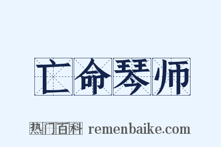 亡命琴师是什么意思的图片